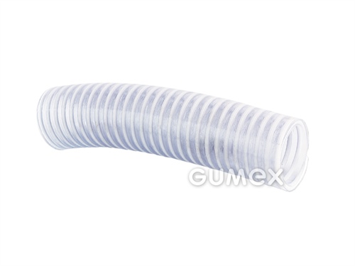 NASSA S012, 25/30,6mm, 5bar/-0,7bar, PVC, weiße PVC Spirale, -15°C/+60°C, transparent, 